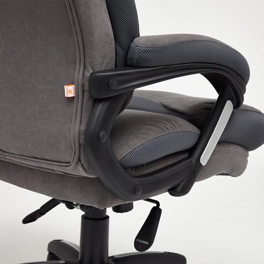 Кресло компьютерное DUKE флок/ткань, серый/серый, 29/TW-12 арт.14039 в Орле - изображение 19