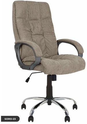 Офисное кресло MATRIX (CHR68) ткань SORO-23, серо-бежевая в Орле - изображение