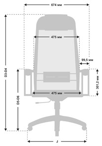 Кресло офисное МЕТТА B 1m 5/K116, Основание 17833 светло-коричневый в Орле - предосмотр 2