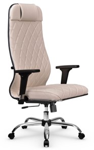Кресло офисное Мetta L 1m 40M/2D Infinity Easy Clean (MPES) топган, нижняя часть 17833 светло-бежевый в Орле - предосмотр
