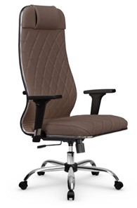 Кресло офисное Мetta L 1m 40M/2D Infinity Easy Clean (MPES) топган, нижняя часть 17833 светло-коричневый в Орле - предосмотр