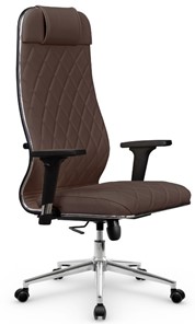 Кресло офисное Мetta L 1m 40M/2D Infinity Easy Clean (MPES) топган OMS, нижняя часть 17853 темно-коричневый в Орле