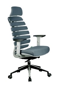 Компьютерное кресло Riva Chair SHARK (Серый/серый) в Орле