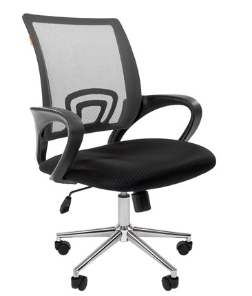 Кресло CHAIRMAN 696 CHROME Сетка TW-04 (серый) в Орле - изображение