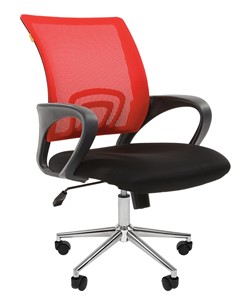 Кресло офисное CHAIRMAN 696 CHROME Сетка TW-69 (красный) в Орле