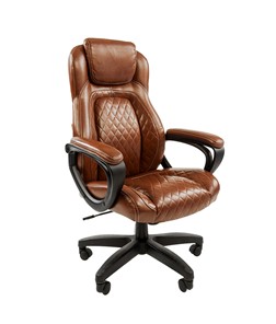 Офисное кресло CHAIRMAN 432, экокожа, цвет коричневый в Орле
