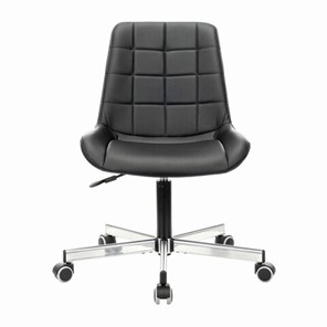 Офисное кресло Brabix Deco MG-316 (без подлокотников, пятилучие серебристое, экокожа, черное) 532080 в Орле