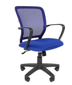 Компьютерное кресло CHAIRMAN 698 black TW-05, ткань, цвет синий в Орле
