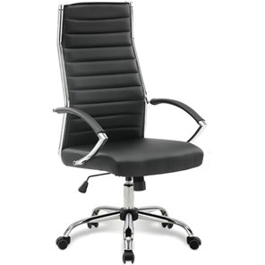 Кресло Brabix Style EX-528 (экокожа, хром, черное) 531947 в Орле