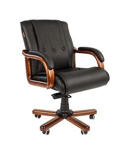 Компьютерное кресло CHAIRMAN 653M кожа черная в Орле - предосмотр