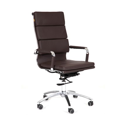 Компьютерное кресло CHAIRMAN 750 экокожа коричневая в Орле - изображение