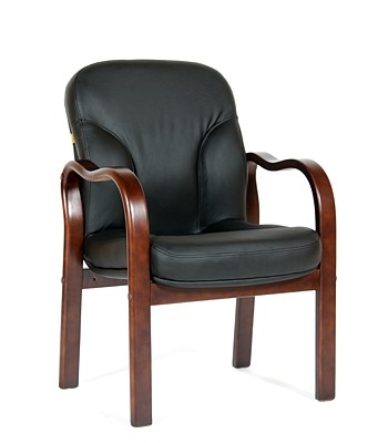 Кресло компьютерное CHAIRMAN 658 Натуральная кожа черный в Орле - изображение