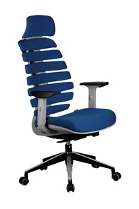 Офисное кресло Riva Chair SHARK (Синий/серый) в Орле