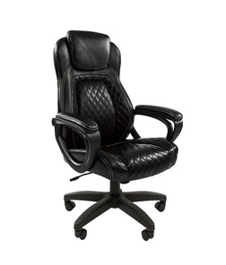 Кресло компьютерное CHAIRMAN 432, экокожа, цвет черный в Орле