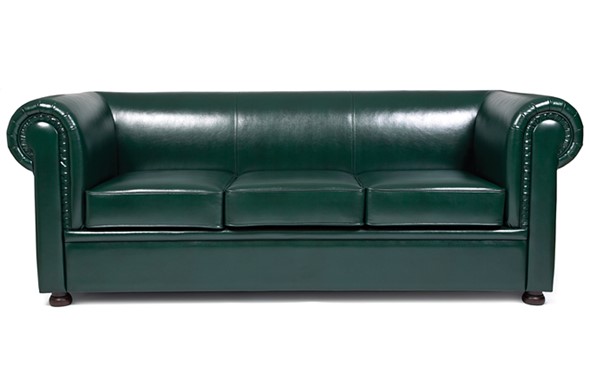 Прямой диван Честер лайт трехместный, экокожа в Орле - изображение