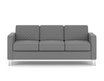 Прямой диван Актив трехместный, серый в Орле