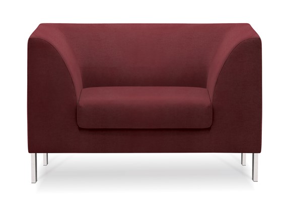 Кресло офисное Сиеста, ткань Сахара / красная С30 в Орле - изображение