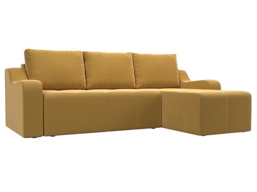 Угловой диван для гостиной Элида, Желтый (микровельвет) в Орле