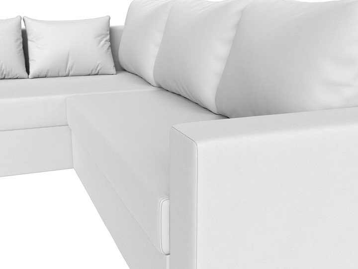 Угловой диван Мансберг, Белый (Экокожа) в Орле - изображение 4
