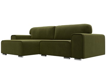 Угловой диван Лига-029, Зеленый (Микровельвет) в Орле
