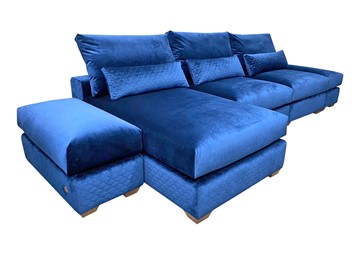 Угловой диван V-10-M ДУ (ПУФ2+Д4+ПС+ПС+ПУФ2), Memory foam в Орле
