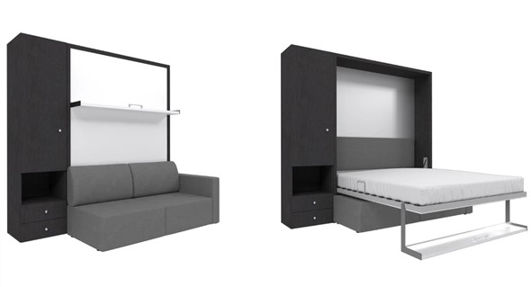 Диван Кровать-трансформер Smart (ШЛ+КД 1400), шкаф левый, правый подлокотник в Орле - изображение