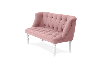 Прямой диван Бриджит розовый ножки белые в Орле