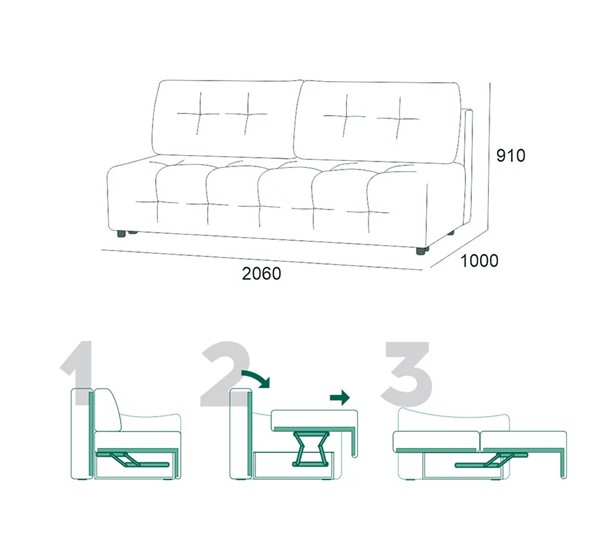 Прямой диван Бруно БД в Орле - изображение 5