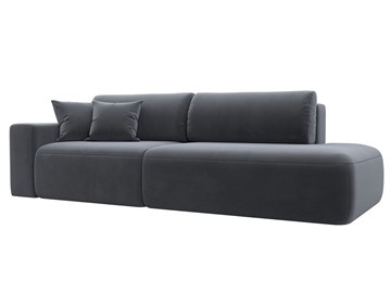 Прямой диван Лига-036 Модерн, Серый (велюр) в Орле