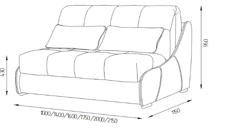 Прямой диван Токио 150 (ППУ) в Орле - изображение 11