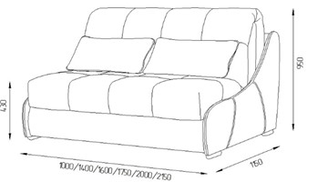 Прямой диван Токио 205 (ППУ) в Орле - предосмотр 3
