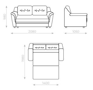 Прямой диван Вега 2 МД в Орле - предосмотр 5