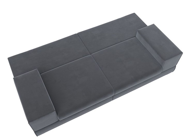 Прямой диван Лига-037, Серый (велюр) в Орле - изображение 3
