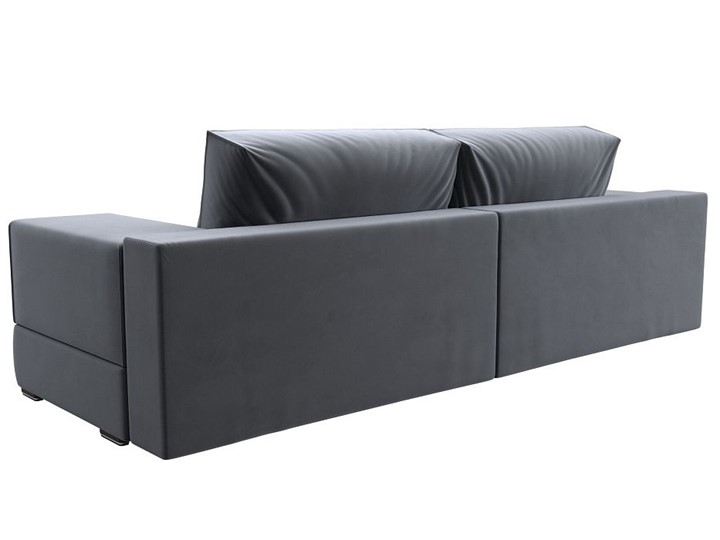 Прямой диван Лига-037, Серый (велюр) в Орле - изображение 4