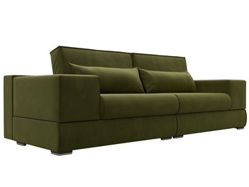 Прямой диван Лига-037, Зеленый (Микровельвет) в Орле - предосмотр