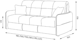 Прямой диван Токио 2 150 (НПБ) в Орле - предосмотр 6