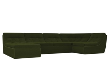 Модульный П-образный диван Холидей, Зеленый (микровельвет) в Орле