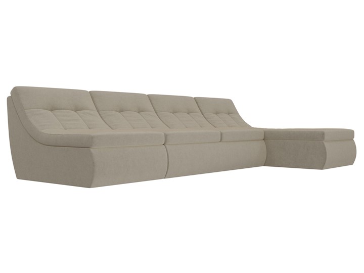 Модульный угловой диван Холидей, Бежевый (микровельвет) в Орле - изображение 3