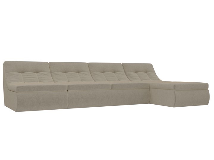 Модульный угловой диван Холидей, Бежевый (микровельвет) в Орле - изображение