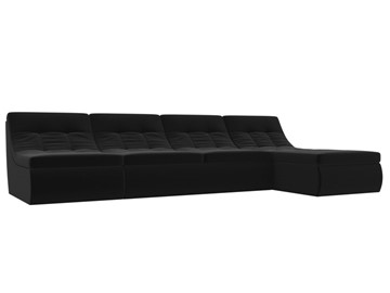 Большой модульный диван Холидей, Черный (микровельвет) в Орле