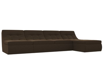 Большой модульный диван Холидей, Коричневый (микровельвет) в Орле