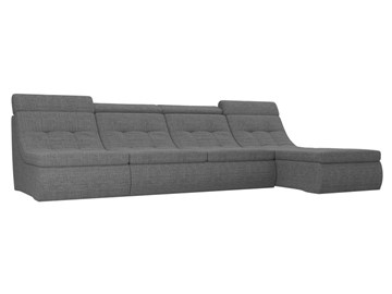 Модульный раскладной диван Холидей люкс, Серый (рогожка) в Орле