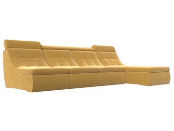 Модульный раскладной диван Холидей люкс, Желтый (микровельвет) в Орле