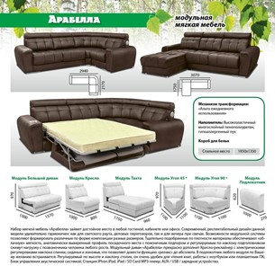 Модульный диван Арабелла в Орле - предосмотр 5