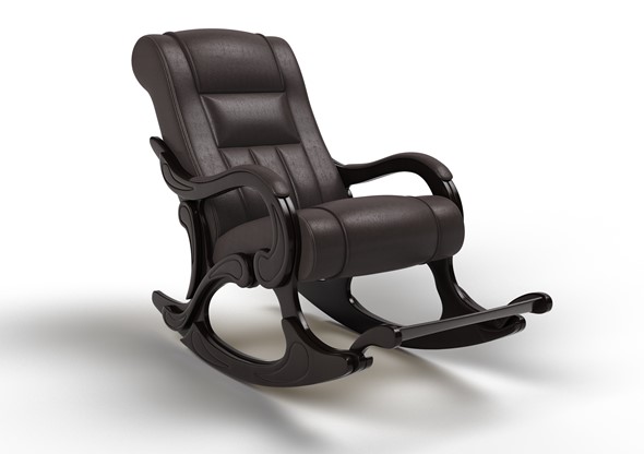 Кресло-качалка Родос, экокожа favorit 7 венге 16-К-В в Орле - изображение