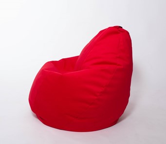Кресло-мешок Груша большое, велюр однотон, красное в Орле - предосмотр 1