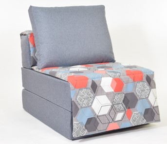 Бескаркасное кресло-кровать Харви, серый - геометрия в Орле