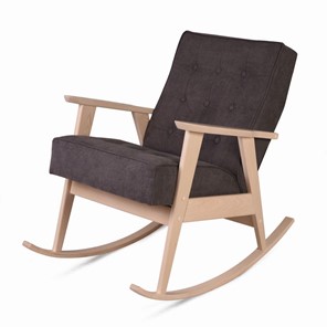 Кресло-качалка Ретро (беленый дуб / 05 - коричневый) в Орле