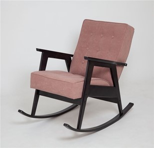 Кресло-качалка Ретро (венге / RS 12 - розовый) в Орле
