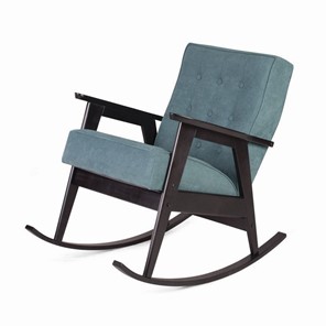 Кресло-качалка Ретро (венге / RS 29 - бирюзовый) в Орле